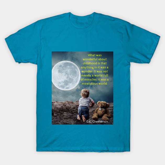 What was wonderful about childhood...... T-Shirt by Jerry De Luca